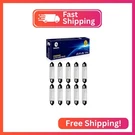 Lanuovx Pack Festoon Bulb 12V 10W Xenon SV8.5-8 T3.25 10X44MM. Fixed Price $19.36.