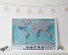 Scratch Map Oceans Edition Poster Luckies Personal Travel Log Gift By. Fixed Price $23.70.
