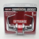 Light-duty Commercial Lock Set Satin-finish Entry Lever CL100201. Fixed Price $49.99.