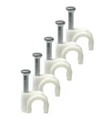 ON1SHELF (0.20" / White Round Cable Clips With 5MM),. Fixed Price $12.10.
