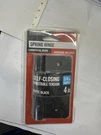 Everbilt 4"X1/4" Radius Matte Black Spring Hinge Self Closing Adjustable Tension. Fixed Price $17.99.