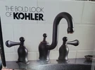New Kohler R11551-4D-BRZ Bellhaven Widespread Lavatory Sink Faucet Discontinued. Fixed Price $189.00.