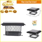Shelter 9X9 Chimney Cap Galvanized Steel Bolt-on Exterior Mount Black. Fixed Price $93.79.