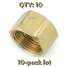 10-PACK Lot Anderson Metals 730081-04 Tube Cap 1/4" Compression Brass Lead Free. Fixed Price $14.62.