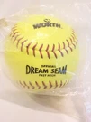 New Worth Official Asa Dream Seam 12" Fastpitch Softball Yellow C12RYLAH Nfhs. Fixed Price $25.99.