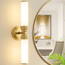 Vaziden Bathroom Light Fixtures Gold Wall Sconce Milk Glass Shade Modern Vanity. Fixed Price $83.66.