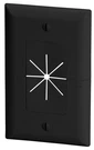 Datacomm Electronics Low Profile Cable Management Wall Plate For Tvs. Fixed Price $9.49.