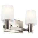Kichler 55175NI 2 Light 15"W Vanity - Nickel. Fixed Price $175.99.