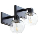 Pazala Black Wall Sconce 2 Pack - Modern Bathroom & Bedside Light Fixture Wit.... Fixed Price $39.26.