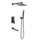 Shower System Luxury Rain Head Combo Set With Tub Faucet - TH6203MB. Fixed Price $96.97.