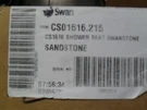 CS1616.215 Corner Shower Seat Swanstone Sandstone. Fixed Price $299.00.