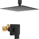Heyalan Shower Faucet Set Square Stainless Steel Bathroom Matte Black. Fixed Price $112.64.