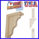 Hamilton Traditional Brackets, 2 1/4"W X 5"D 7"H Rubberwood. Fixed Price $20.69.