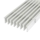 Architectural Grill, 5.5" X 40" Brushed Satin Anodized Aluminum. Fixed Price $100.00.