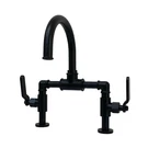 Kingston Brass KS217.KL Whitaker 1.2 Gpm Deck Mounted Bridge - Black. Fixed Price $601.22.