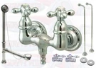 Kingston Brass CCK38T1 Polished Chrome Clawfoot Tub Kit. Fixed Price $548.79.