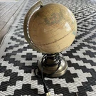 Rare Vtg 13" Underwriters Laboratories World Globe Portable Desk Lamp BJ-40,397. Fixed Price $25.00.
