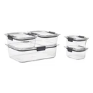 Rubbermaid Brilliance Set Of 10 Clear Food Storage Containers With Lids. Fixed Price $29.29.