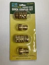 Harbor Freight 6 Pc Quick Coupler Set For Garden Water Hose Brass 34870. Fixed Price $17.99.