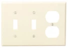 Leviton 3-GANG 2-TOGGLE 1-DUPLEX Device Combination Standard, Ivory. Fixed Price $5.72.