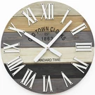 24" Wooden Multi-color Maritime Coastal Beach Large Roman Wall Clock (grey, 2.... Fixed Price $115.90.
