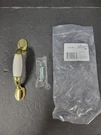 Allison Polished Brass White Insert Cabinet Door Handle Pull 245WPB Amerock. Fixed Price $5.99.