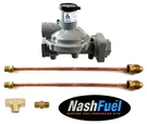 988TW-15 Twin Stage Propane Regulator Two Pigtails Pol Tanks Dual 750K Btu. Fixed Price $149.99.