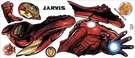 RMK3172GM Marvel Iron Man Giant Peel And Stick Wall Decals With Glow. Fixed Price $38.67.