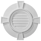 Ekena Millwork 24W X 24H 1/8P Round Gable Vent Keystones Non-functional. Fixed Price $137.14.