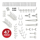Onward (47-PIECE) 1/8 In. Metal Locking Pegboard Hook Assortment Kit. Fixed Price $13.99.