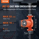 Vevor 007-F5-7IFC Hot Water Recirculating Pump, 110V, 70W 23 Gpm. Fixed Price $67.90.