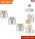 3 Pcs Shop Vac Replacement Dust Bags For 15-22 Gallon Capacity Easy Install. Fixed Price $26.99.