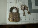 Vintage Style Brass Historic Route 66 Lock Cruise Across Americas Highway Rte. Fixed Price $69.99.