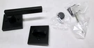 Kwikset 968HFL Sqt Halifax Matte Black Interior Handle Pack - Read. Fixed Price $15.99.