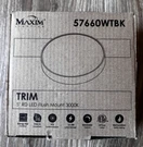 Maxim 57664WTBK Trim " Wide Integrated Led Flush Mount Ceiling Fixture. Fixed Price $18.00.