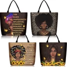 4 Pack African American Tote Bags For Women Large Shoulder Black Girl.... Fixed Price $30.01.