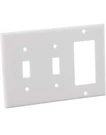 Leviton 80421-W 2-TOGGLE 1-DECORA/GFCI Device Combination Wallplate (pack Of 10). Fixed Price $24.99.