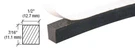 Crl Neoprene Sponge Rubber Weatherstrip 1/2" X 7/16" Adhesive Black Peel-bak. Fixed Price $115.83.