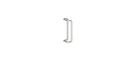Hager 24Q Round Back-to-back Push Pull Set L18" D1-1/4" Satin Aluminum. Fixed Price $372.30.