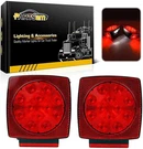 Partsam 12V Square Led Trailer Light Red White Stop Turn Tail Brake Lamp. Fixed Price $28.25.