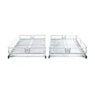 Pop-it Silver Adjustable Sliding Cabinet Drawer Organizer Pack 13" X 20.5". Fixed Price $29.99.