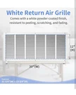 Howeall 30"W 12"H Duct Opening Size Steel Return Air Grille Hvac )31.75X13.75). Fixed Price $44.88.