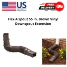 Expandable Flex Drain Downspout Extension 25-55 Pipe Gutter, Brown. Fixed Price $17.25.
