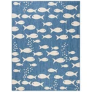 Safavieh Indoor Outdoor CY6012-233 Courtyard Blue / Beige Rug. Fixed Price $176.95.