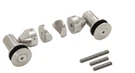 Crl RB50SBS Brushed Stainless Double Arm Swivel Fitting Set For 1/2" Glass. Fixed Price $213.15.