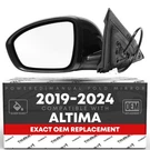 Driver Side Mirror Replacement Compatible With 2019-2024 Nissan Altima Po.... Fixed Price $140.02.