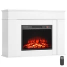 Vevor 43 Inch Freestanding Electric Fireplace Stove Heater 1500W Mantel White. Fixed Price $269.90.