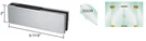 Crl EUR201A Aluminum Series Top Or Bottom Patch Fitting - Less Insert. Fixed Price $45.16.