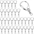 50 Pcs Lobster Key, Keychain Clip, Swivel Clasps Lanyard Snap Hook, Diy Cr. Fixed Price $15.40.