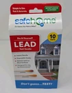 Safe Home Do -it-yourself Lead 10PK Test Swabs #123232 New. Fixed Price $7.48.